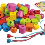 Detoa rijgbare houten kralen voor de allerkleinsten