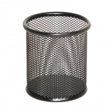 Zwarte bureau pennenhouder