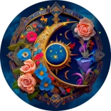 Houten puzzel Bloemenmaan 505 stukjes