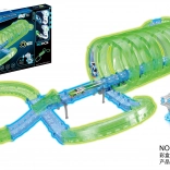 Racebaan die in het donker licht, 85 delen