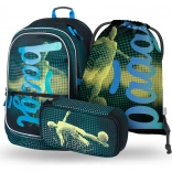 Schoolset BAAGL voor voetballers: rugzak, etui en zak