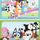 Bluey Ravensburger puzzel op de speelplaats