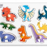Houten puzzel dinosaurussen