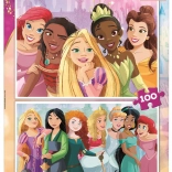 Educa puzzel Disney prinsessen 2×100 stukjes