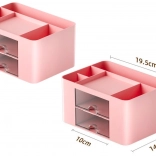 Roze bureau-organizer met lades