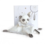 Cadeauset - pluche knuffeldoekje panda