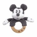 Houten en pluche rammelaar MICKEY MOUSE