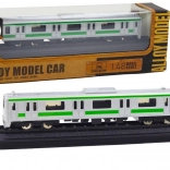 Metalen model van een treinwagon 1:48 – zilverkleurig