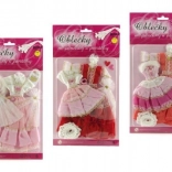 Poppenkleertjes met accessoires - 2 stuks