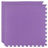 Humbi schuimrubberen mat 120 × 60 cm, grote waterdichte schuimpuzzel, paars, 2 delen