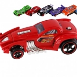 Set van 6 raceautootjes, metaal en kunststof, 8 cm, vrijloop