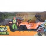 Dinoset met terreinwagen en figuurtjes