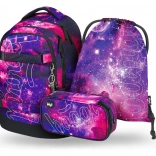 Školní set Baagl Galaxy: rugzak, etui, zakje