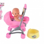 Speelset Kinderwagen met baby