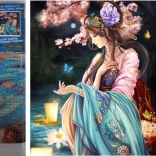 Diamantschilderij Vlinderkoningin 30x40cm