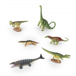 Set van 6 dinosaurussen in een doosje