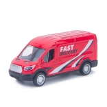 Metalen en plastic auto bestelwagen met vliegwielaandrijving