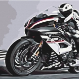 Diamantschilderen NORIMPEX – sportmotor 30 × 40 cm