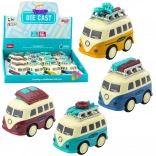 Camper-speelgoed met frictie-aandrijving en bewegende bagage op het dak