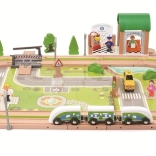 Houten Treinbaan Dorp 110 delen