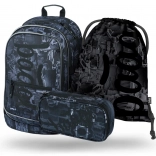 Školní set BAAGL Core Technic: rugzak, etui, gymsack