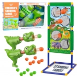 Dinosaurus schietset met doelwit
