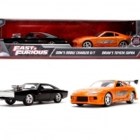 metalen automodellen Fast & Furious twin pack Toyota Supra en Dodge Charger 1:32