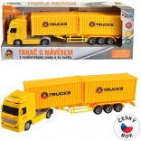 Vrachtwagen met twee containers met vliegwiel City Collection