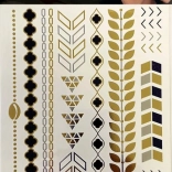 Gouden plakband tattoos TyToo – Variant 1