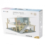 Houten vakantiedollhouse met terras