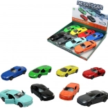 Metalen sportwagen met openslaande deuren