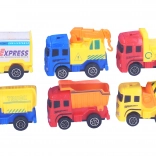 Autoset 6 autootjes met terugtrekmechanisme 6 cm