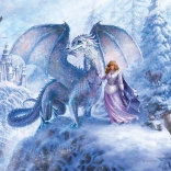 Familiepuzzel COBBLE HILL IJsdraak 350 stukjes