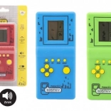 Elektronisch spel Vallende dobbelstenen puzzel plastic 7x14,5 cm 3 kleuren met geluid op batterijen