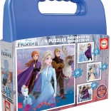 Educa puzzel in koffertje Frozen 2, 4-in-1 (12, 16, 20, 25 stukjes)