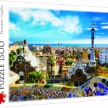 Puzzel 1500 stukjes Park Güell, Barcelona – TREFL