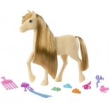 Barbie Mysteries: paard Tornado met lange manen om te stylen