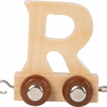 Houten wagon met de letter R voor houten treinbaan small foot
