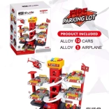 meerlaagse brandweerparkeergarage met lift en accessoires