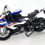 Motorfiets BMW S1000RR schaal 1:12 wit