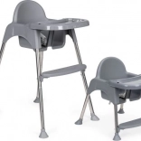 kinder eetstoel 2-in-1 met blad en riemen ecotoys