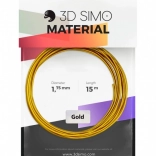 filament real gold 1,75 mm voor 3d pennen en printen – goud, 15 m