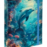 Map voor schoolschriftjes BAAGL Dolfijn A5