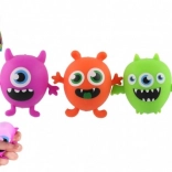 Antistress knijpbal monster 9 × 8 cm, set van 3 kleuren