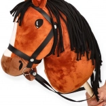 Hobby horse bruine pony op stok voor kinderen