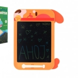 Tekenbord voor kinderen – oranje hondje 19,5 × 29 cm