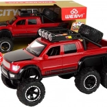 Terreinwagen 6x6 met vliegwiel 1:16 rood