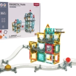 Magnetische bouwset knikkerbaan 88 stuks