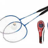 Badmintonset 2 rackets en 1 shuttle in hoes, 64 cm