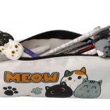 Etui met één compartiment met katten meow